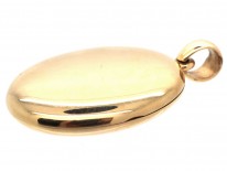 Victorian 18ct Gold Plain Oval Locket