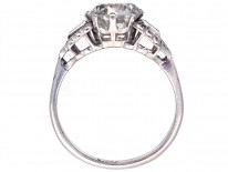 Art Deco Platinum & Diamond Single Stone Ring