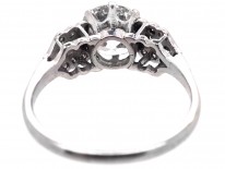 Art Deco Platinum & Diamond Single Stone Ring