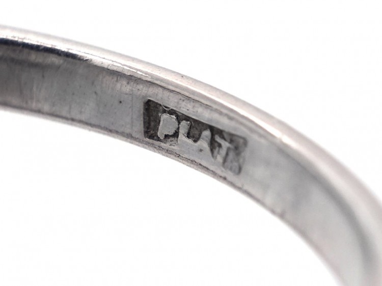 Art Deco Platinum & Diamond Single Stone Ring