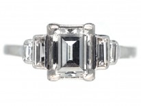 Platinum & Diamond Baguette Cut Ring