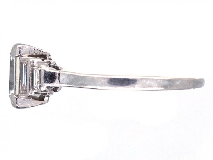 Platinum & Diamond Baguette Cut Ring