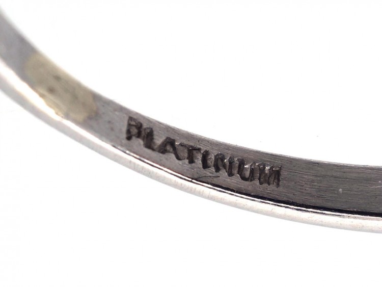 Platinum & Diamond Baguette Cut Ring