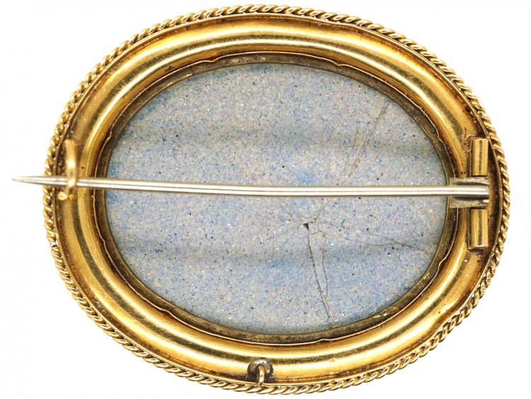 15ct Gold & Swiss Enamel Brooch