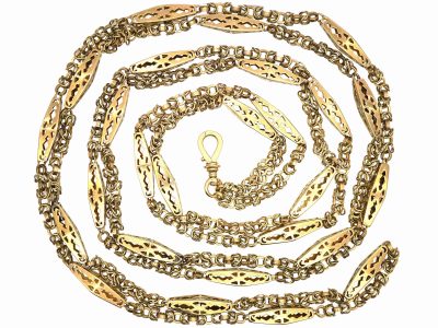 Early 19th Century 9ct Gold Lantern Guard Chain