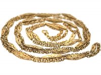 Early 19th Century 9ct Gold Lantern Guard Chain