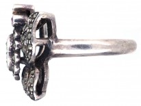 Silver ​& Marcasite Butterfly Ring