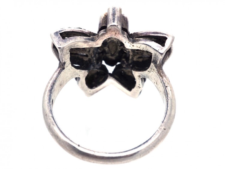 Silver ​& Marcasite Butterfly Ring