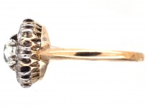 Victorian 18ct Gold & Diamond Cluster Ring