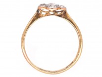 Edwardian 18ct Gold, Platinum & Diamond Cluster Ring