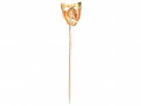 Edwardian 15ct Gold Tragedy Tie Pin