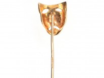 Edwardian 15ct Gold Tragedy Tie Pin