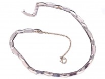 Art Deco Platinum, Sapphire & Diamond Bracelet by Waslikoff