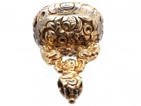 Georgian Gold Cased & Chalcedony Seal With Monogram