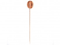 Edwardian 15ct Gold , Lapis Lazuli & Natural Split Pearls Tie Pin