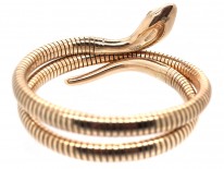 1960s 9ct Gold Coily Snake Bracelet