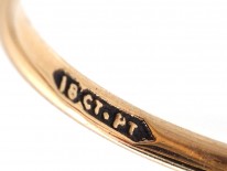 Edwardian Sapphire & Diamond Diamond Shaped Cluster Ring