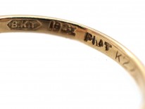 Edwardian 18ct Gold & Platinum Diamond Cluster Ring