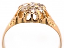 Edwardian 18ct Gold & Diamond Cluster Ring