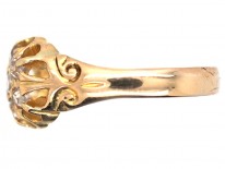 Edwardian 18ct Gold & Diamond Cluster Ring