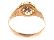 Edwardian 18ct Gold & Diamond Cluster Ring