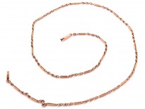 Edwardian 9ct Gold Fancy Link Chain