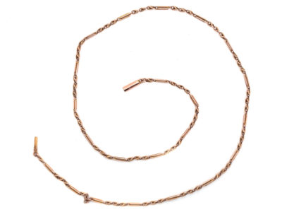 Edwardian 9ct Gold Fancy Link Chain