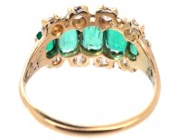 Victorian 18ct Gold, Emerald & Diamond Ring