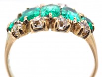 Victorian 18ct Gold, Emerald & Diamond Ring