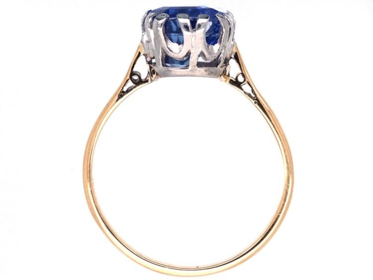 18ct Gold & Platinum, Ceylon Sapphire Ring