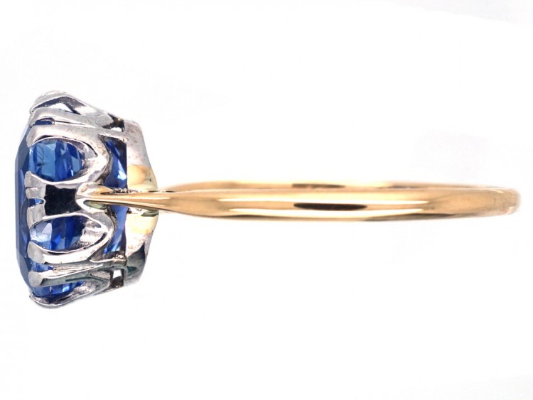 18ct Gold & Platinum, Ceylon Sapphire Ring