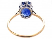 18ct Gold & Platinum, Ceylon Sapphire Ring