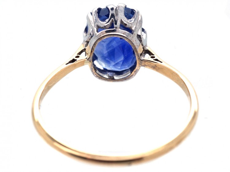 18ct Gold & Platinum, Ceylon Sapphire Ring