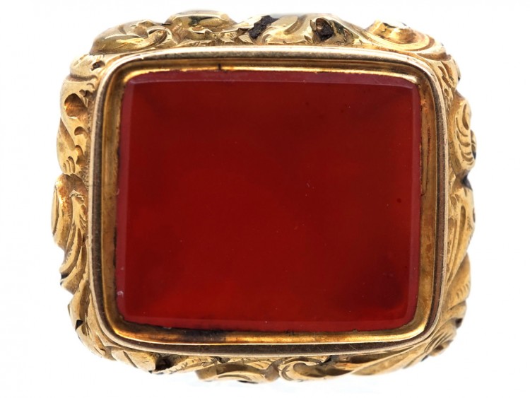 Georgian Gold Cased King Charles Spaniel Seal