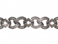 Art Deco Silver & Marcasite Bracelet