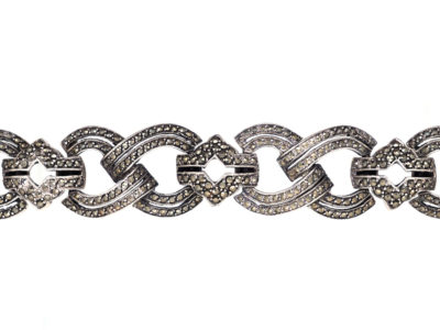 Art Deco Silver & Marcasite Bracelet