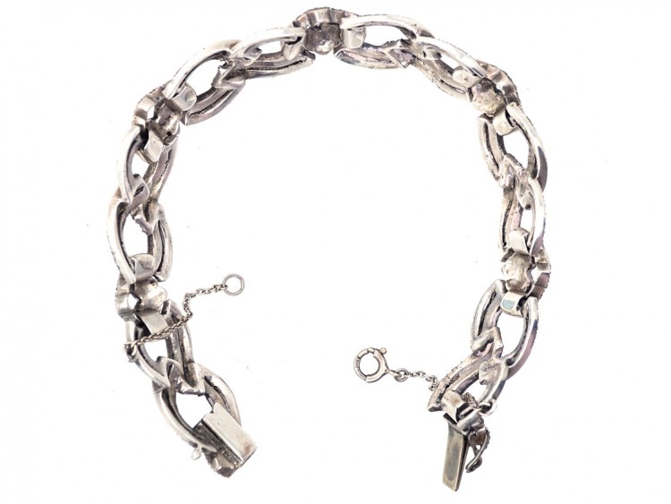 Art Deco Silver & Marcasite Bracelet