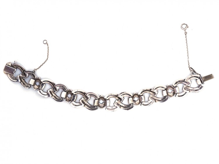 Art Deco Silver & Marcasite Bracelet