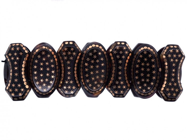 Victorian Tortoiseshell Piqué Bracelet