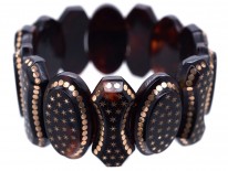 Victorian Tortoiseshell Piqué Bracelet