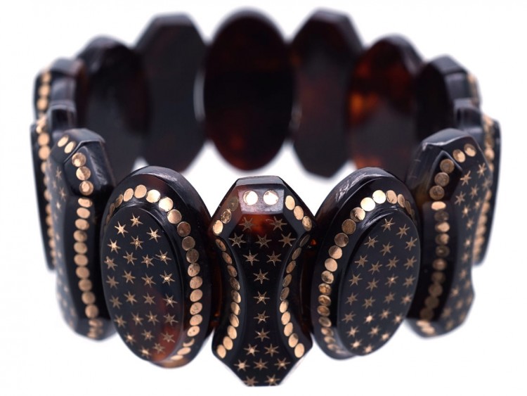 Victorian Tortoiseshell Piqué Bracelet