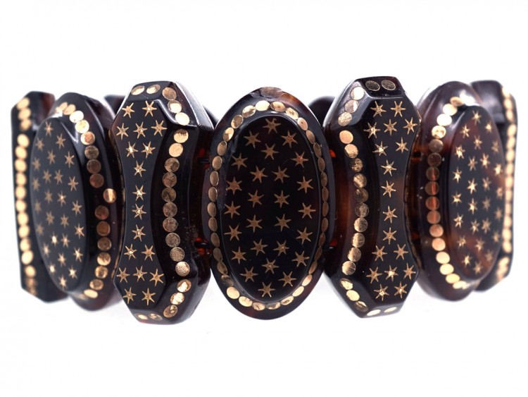 Victorian Tortoiseshell Piqué Bracelet