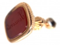 Georgian 18ct Gold & Carnelian Seal Engraved with Sincerite