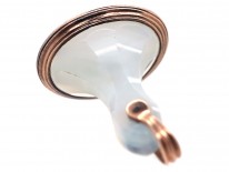 Georgian Gold & Grey Chalcedony Seal With Crest Intaglio