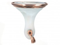 Georgian Gold & Grey Chalcedony Seal With Crest Intaglio