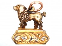 Georgian Gold Cased King Charles Spaniel Seal