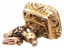 Georgian Gold Cased King Charles Spaniel Seal