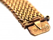 Edwardian Ruby & Diamond 18ct Gold Woven Bracelet