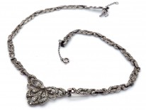 Art Deco Silver & Marcasite Necklace