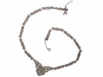 Art Deco Silver & Marcasite Necklace